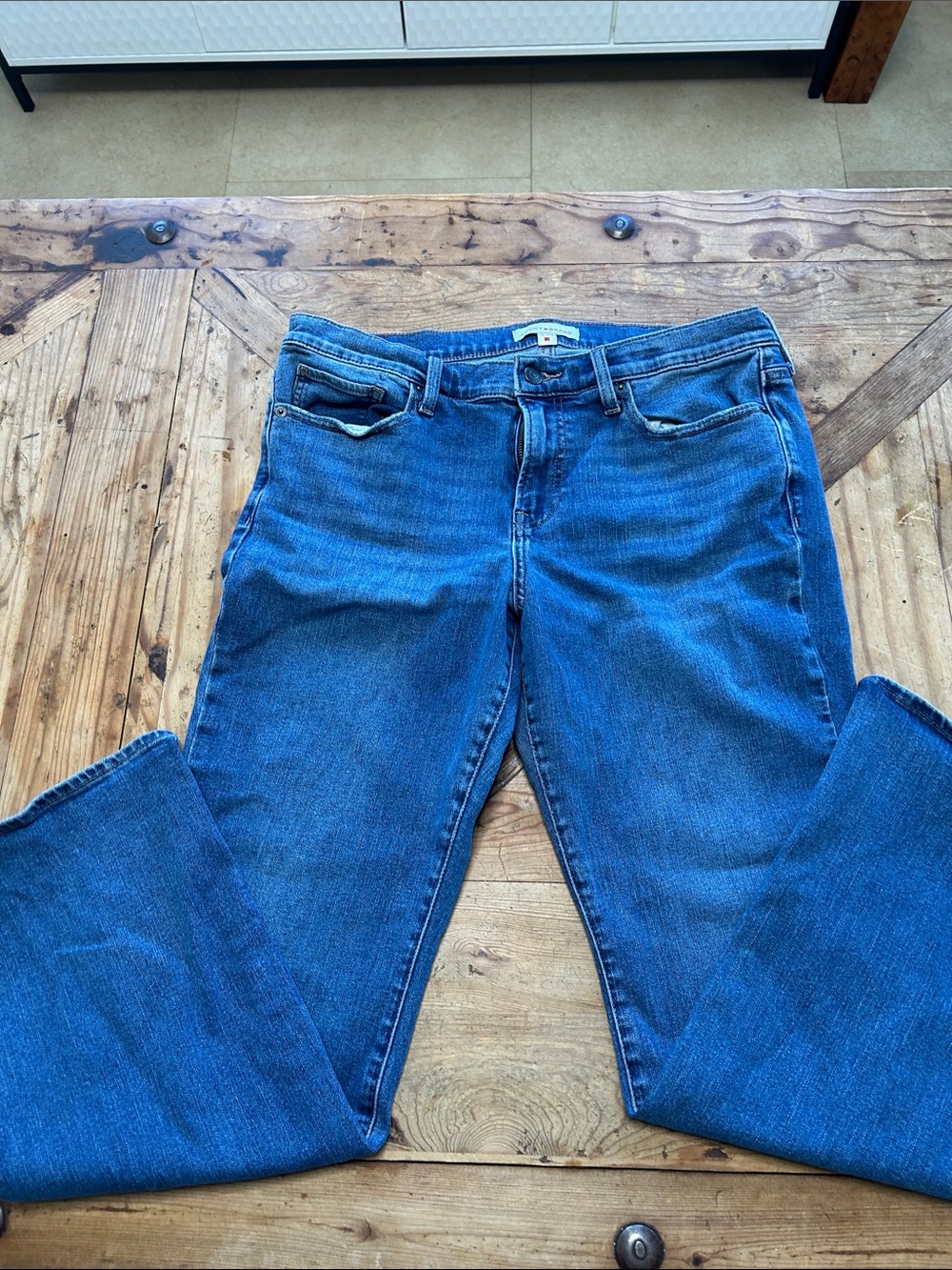 Lucky Brand Women's Blue Stretch bootcut Jeans sz 14/32A